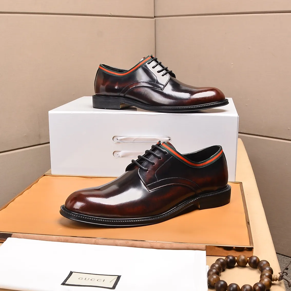 Men's shoes💰540📛📛Original (water-dyed cowhide) Gucci GUCCI official website formal shoes🌀 Italian🇮🇹imported cowhide➕top imported water-dyed cowhide lining💋Finely handmade original bottom, the real thing looks better when photographed in person Standard size 38-44